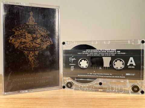 KEITH RICHARDS & THE X-PENSIVE WINOS - live at the Hollywood Palladium, December 15, 1988 - CASSETTE TAPE