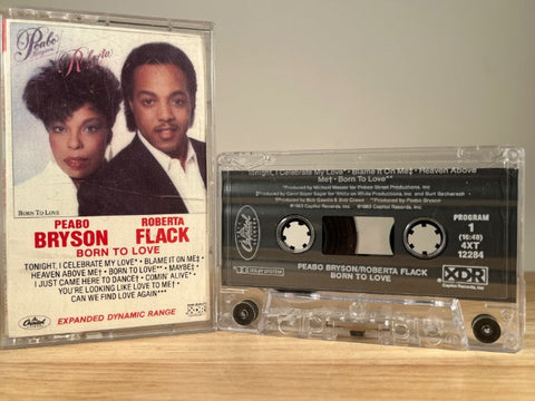 PEABO BRYSON & ROBERTA FLACK - born to love - CASSETTE TAPE