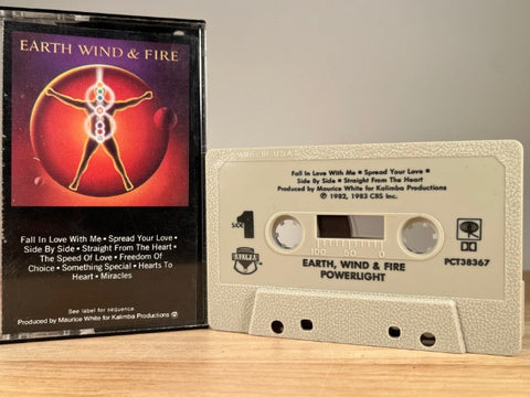EARTH, WIND & FIRE - powerlight - CASSETTE TAPE