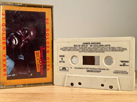 JAMES BROWN - solid gold: 30 golden hits - CASSETTE TAPE.