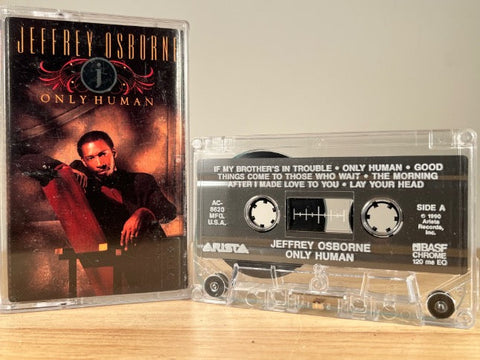 JEFFREY OSBORNE - only human - CASSETTE TAPE.