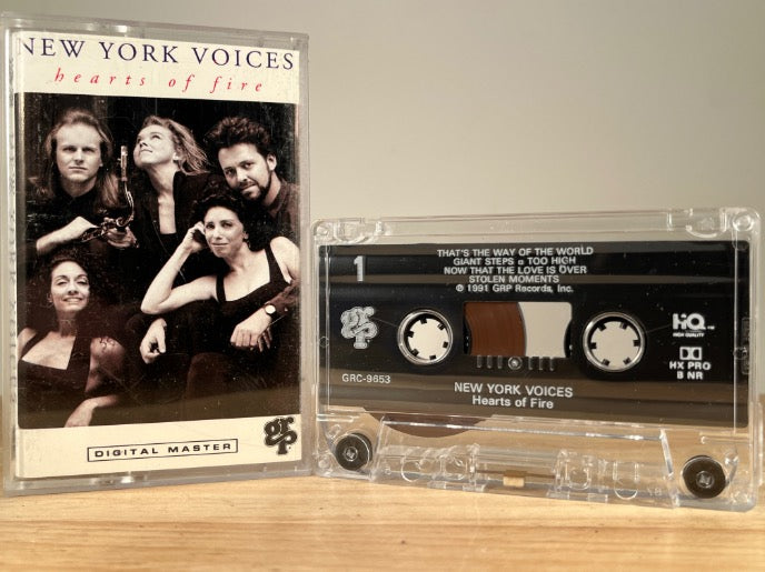 NEW YORK VOICES - hearts of fire - CASSETTE TAPE
