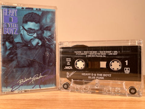 HEAVY D & THE BOYZ - blue funk - CASSETTE TAPE