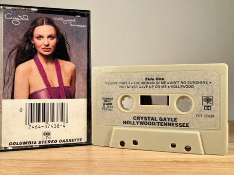 CRYSTAL GAYLE - hollywood/tennessee - CASSETTE TAPE