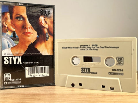 STYX - pieces of eight - CASSETTE TAPE