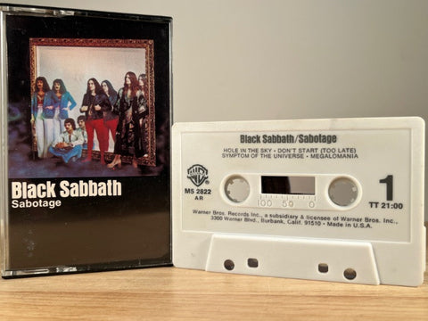 BLACK SABBATH - sabotage - CASSETTE TAPE