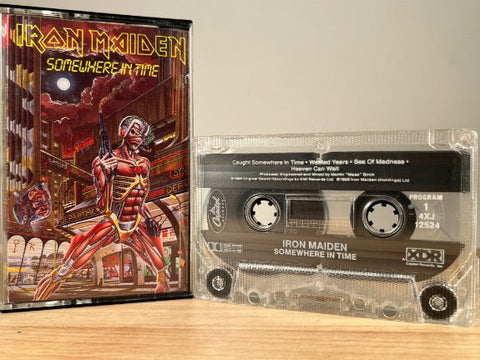 IRON MAIDEN - somewhere in time - CASSETTE TAPE