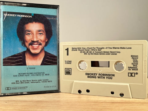 SMOKEY ROBINSON - being with you - CASSETTE TAPE
