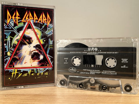 DEF LEPPARD - hysteria - CASSETTE TAPE