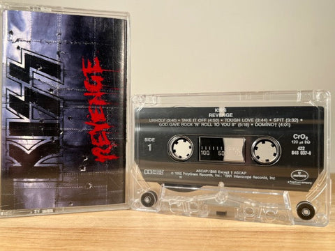 KISS - revenge - CASSETTE TAPE