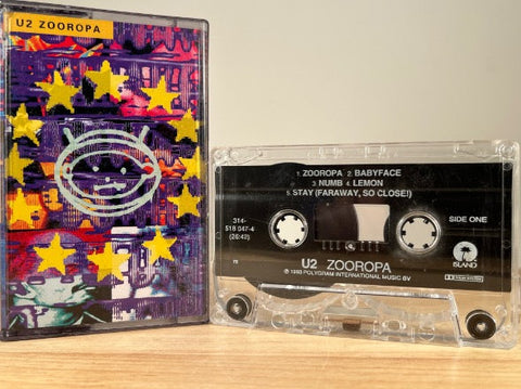 U2 - zooropa- CASSETTE TAPE