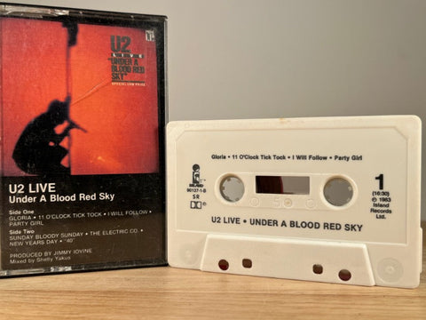 U2 - live under a blood red sky - CASSETTE TAPE