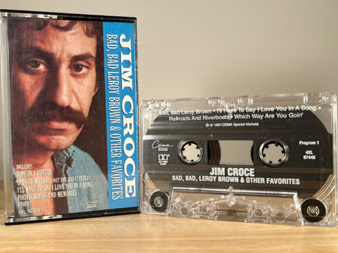 JIM CROCE - bad, bad, Leroy brown and other favorites - CASSETTE TAPE