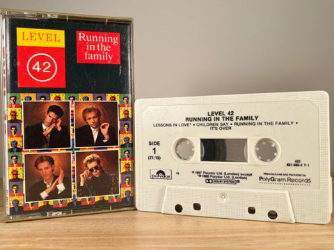 LEVEL 42 - Running in the Family - CASSETTE TAPE