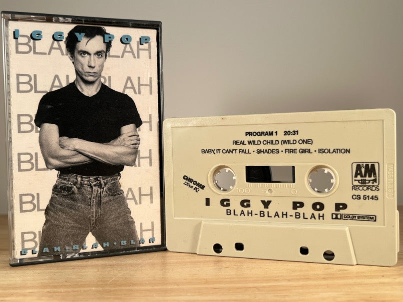 IGGY POP - Blah Blah Blah - CASSETTE TAPE