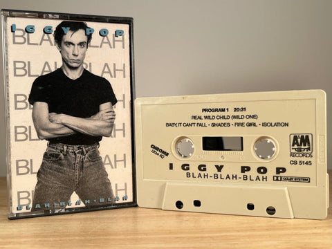 IGGY POP - Blah Blah Blah - CASSETTE TAPE