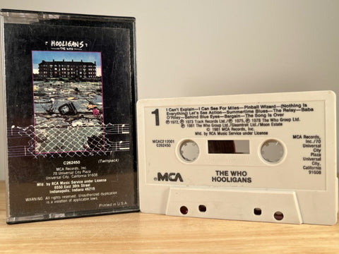 THE WHO - Hooligans - CASSETTE TAPE