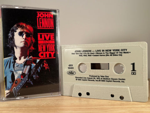 JOHN LENNON - Live in New York City - CASSETTE TAPE