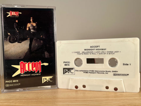 ACCEPT - Midnight Highway - CASSETTE TAPE