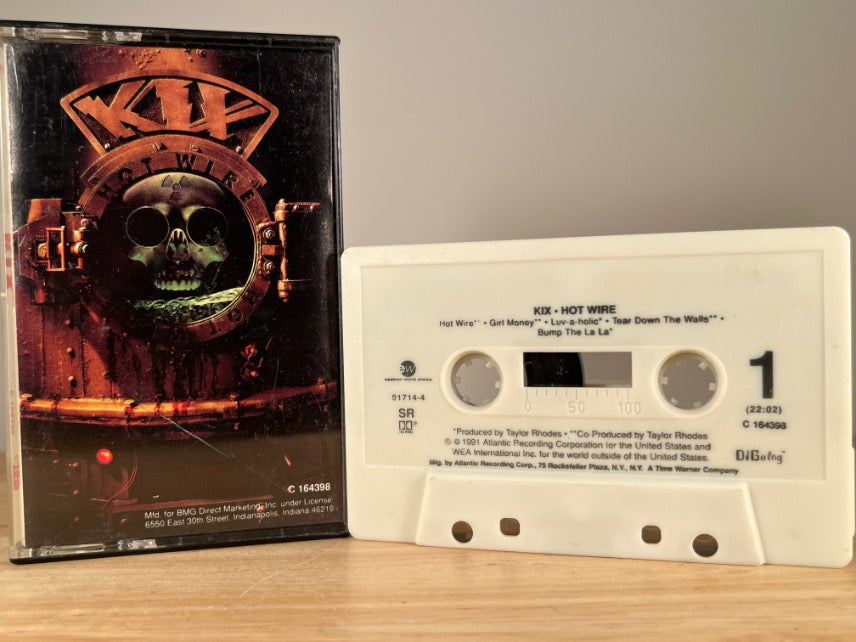 KIX – hot wire – CASSETTE TAPE