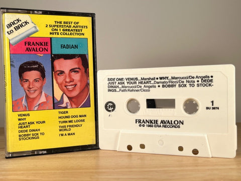 FRANKIE AVALON / FABIAN – back to back greatest hits – CASSETTE TAPE