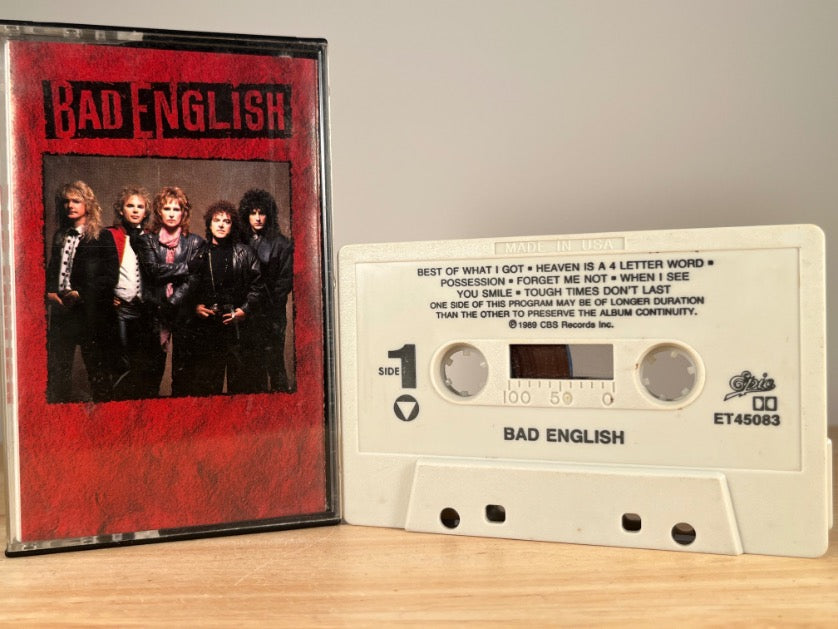 BAD ENGLISH - bad english - CASSETTE TAPE