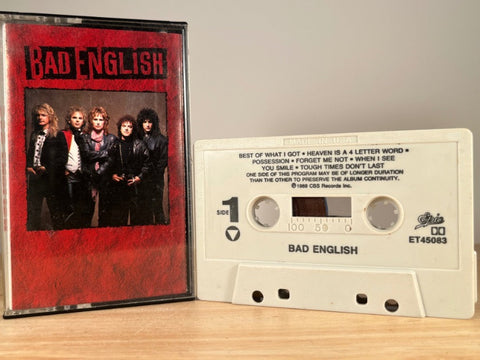 BAD ENGLISH - bad english - CASSETTE TAPE