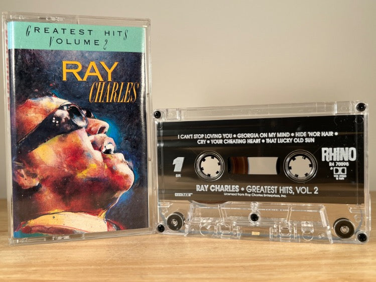 RAY CHARLES - greatest hits, vol. 2 - CASSETTE TAPE