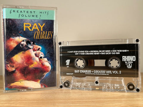 RAY CHARLES - greatest hits, vol. 2 - CASSETTE TAPE