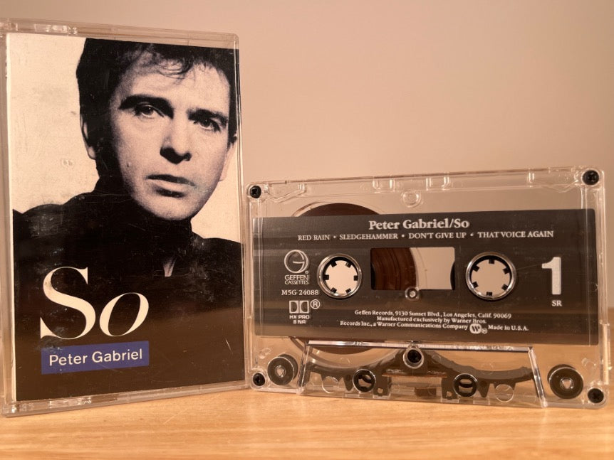 PETER GABRIEL - so - CASSETTE TAPE