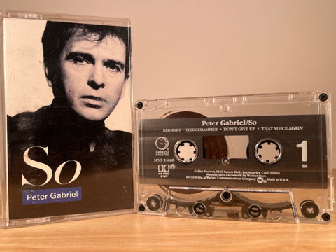 PETER GABRIEL - so - CASSETTE TAPE