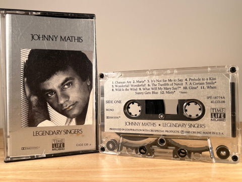 JOHNNY MATHIS – Legendary Singers – CASSETTE TAPE