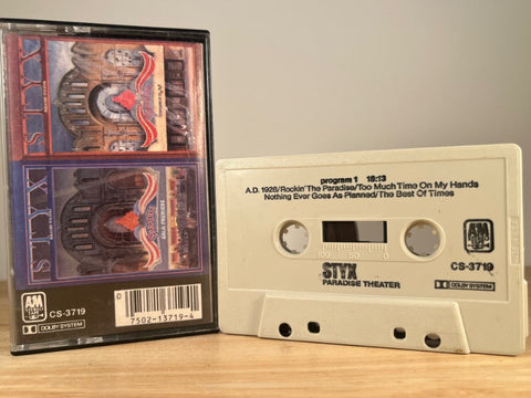 STYX - Paradise Theater - CASSETTE TAPE