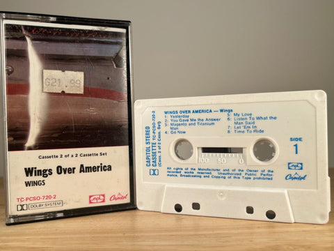 WINGS - Wings Over America - CASSETTE TAPE