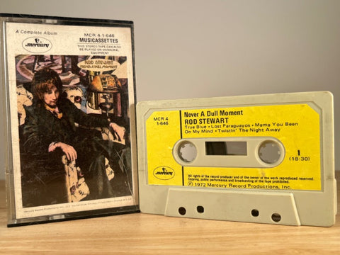 ROD STEWART - Never A Dull Moment - CASSETTE TAPE