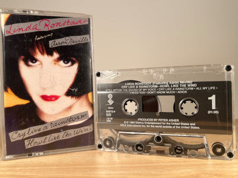LINDA RONSTADT - Cry Like A Rainstorm, Howl Like The Wind - CASSETTE TAPE