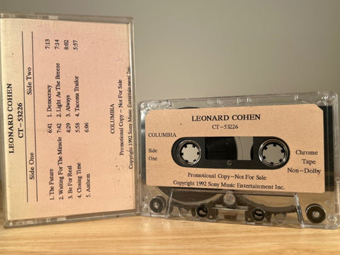 LEONARD COHEN - The Future - CASSETTE TAPE