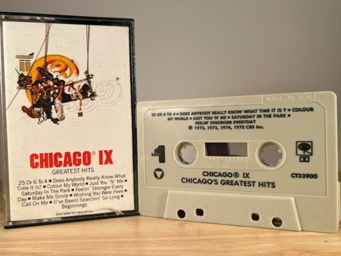 CHICAGO - IX Greatest Hits - CASSETTE TAPE