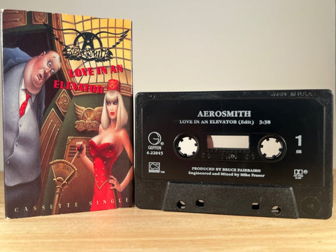 AEROSMITH - LOVE IN AN ELEVATOR (CASSETTE SINGLE) - CASSETTE TAPE