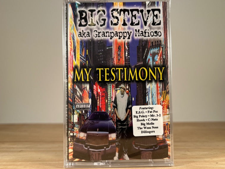 Big Steve Aka Granpappy Mafioso – My Testimony – BRAND NEW CASSETTE TAPE