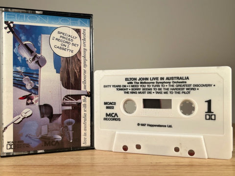 ELTON JOHN – Live in Australia – CASSETTE TAPE