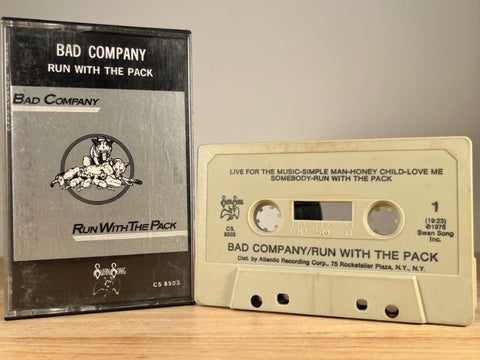 BAD COMPANY – Run with the Pack – CASSETTE TAPE