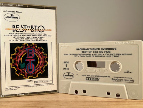 BACHMAN-TURNER OVERDRIVE – Best of BTO (So Far) – CASSETTE TAPE