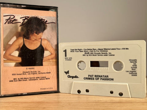 PAT BENATAR – Crimes of Passion – CASSETTE TAPE