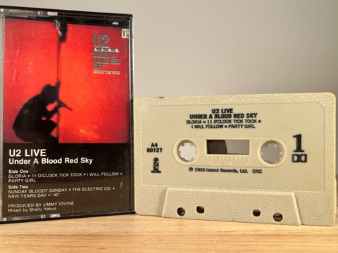 U2 – Under A Blood Red Sky (Live) – CASSETTE TAPE