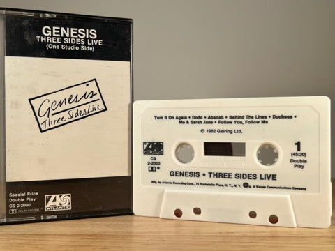 GENESIS – Three Sides Live – CASSETTE TAPE