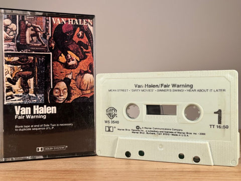 VAN HALEN – Fair Warning – CASSETTE TAPE