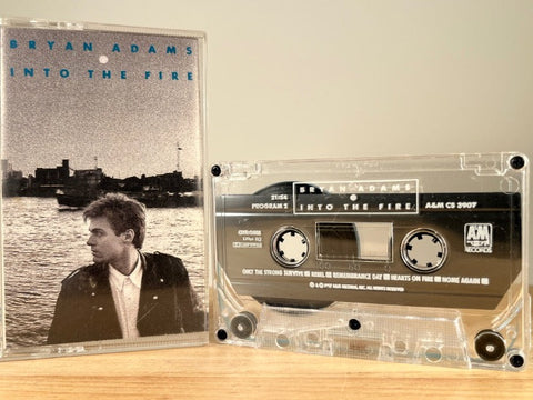 BRYAN ADAMS – Into The Fire – CASSETTE TAPE
