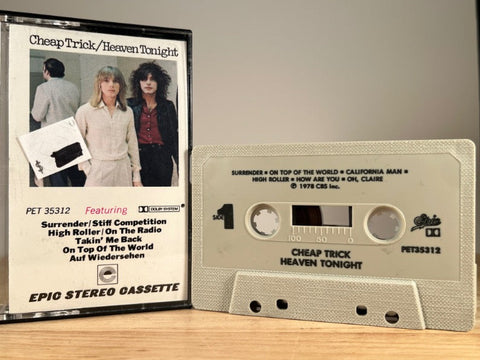 CHEAP TRICK – Heaven Tonight – CASSETTE TAPE