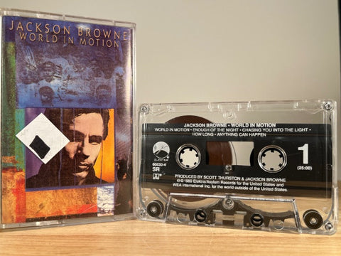 JACKSON BROWNE – World in Motion – CASSETTE TAPE